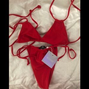 SOLD**New Misguided red bikini